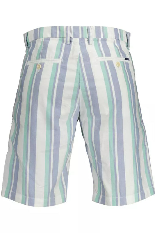 White Cotton Mens Bermuda Pant