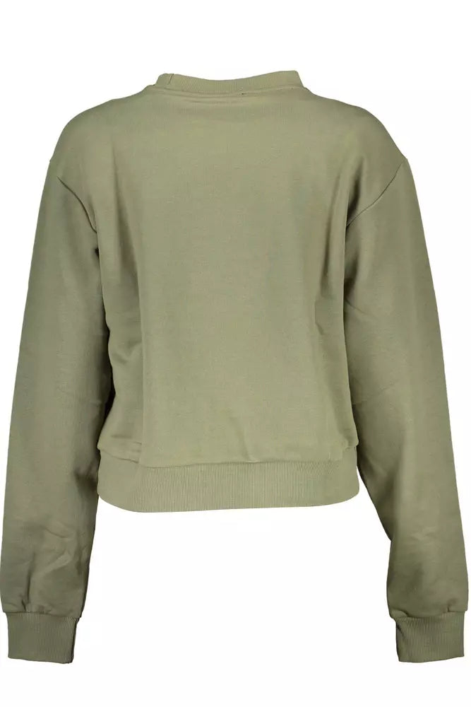 Green Cotton Women Sweater