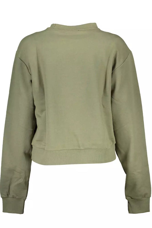 Green Cotton Women Sweater