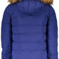 Blue Polyamide Men Jacket