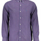 Blue Cotton Men Shirt