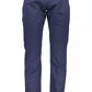Blue Cotton Men Pant
