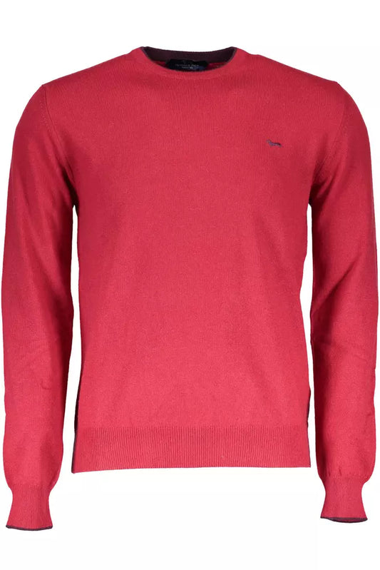 Red Wool Men Sweater