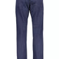 Blue Cotton Men Pant