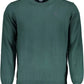 Green Cotton Men Shirt