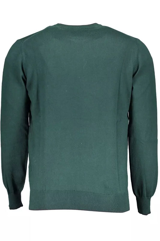 Green Cotton Men Shirt