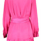 Pink Polyester Women Dress