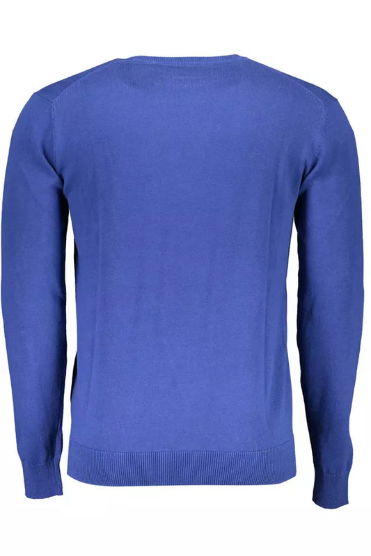 Blue Cotton Men Shirt