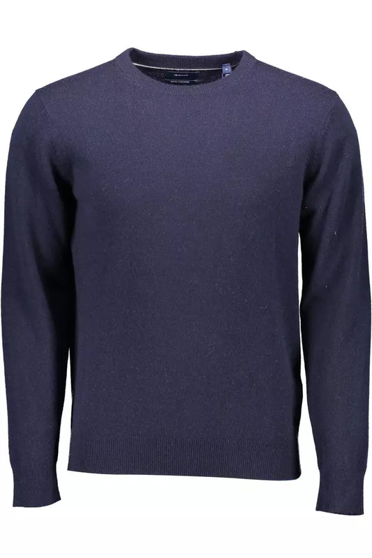 Blue Wool Men Sweater