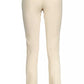 Beige Polyester Women Pant