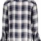 Blue Viscose Men Shirt