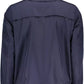 Blue Polyester Men Jacket