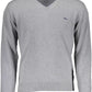 Gray Wool Men Sweater
