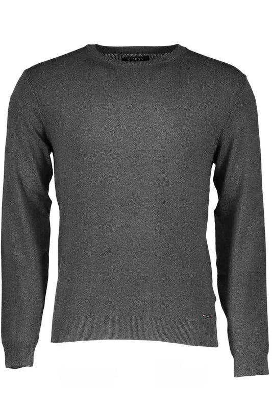 Gray Viscose Men Shirt