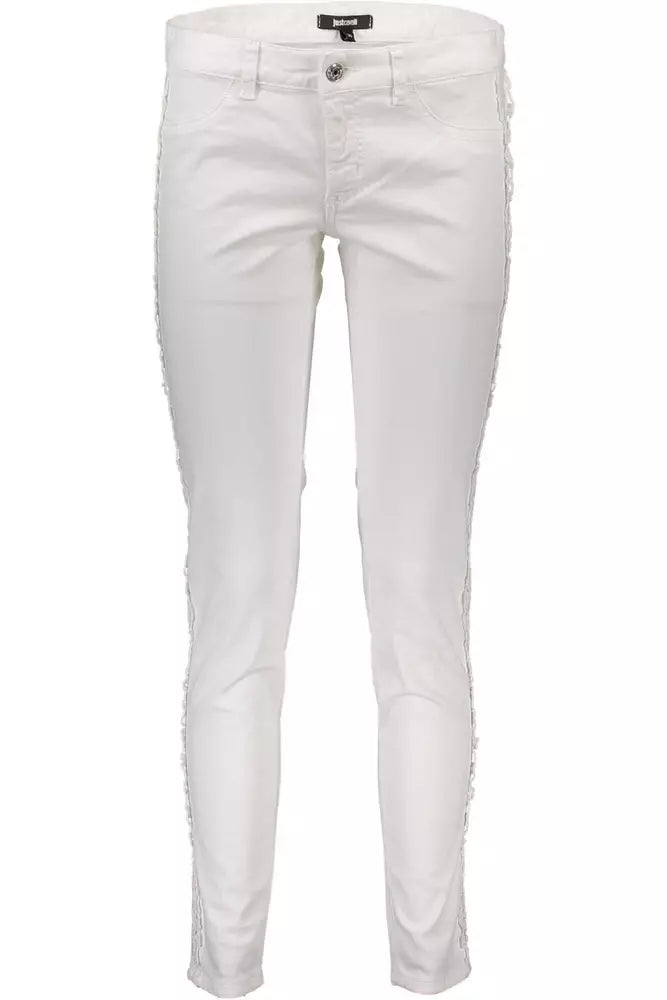 White Cotton Women Jeans