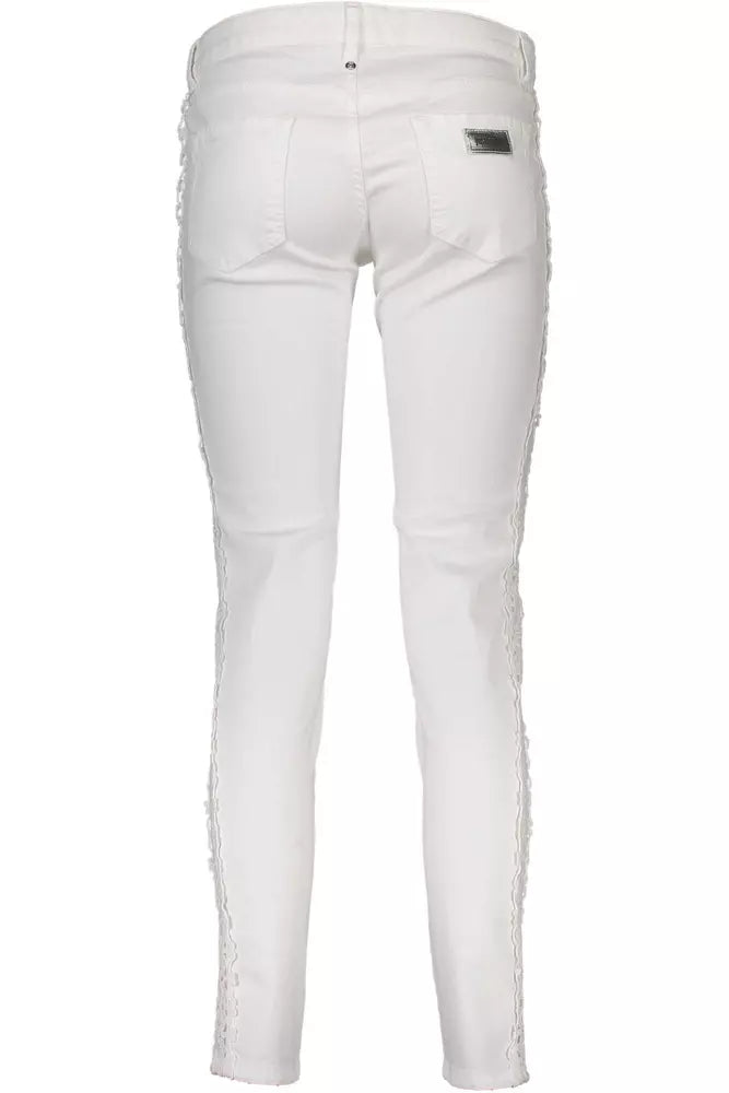 White Cotton Women Jeans