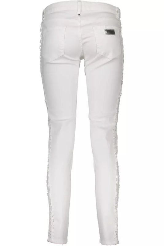 White Cotton Women Jeans
