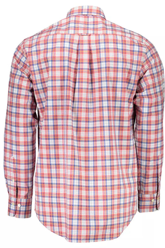 Red Cotton Men Shirt