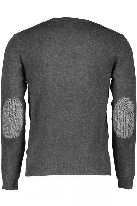 Gray Viscose Men Shirt