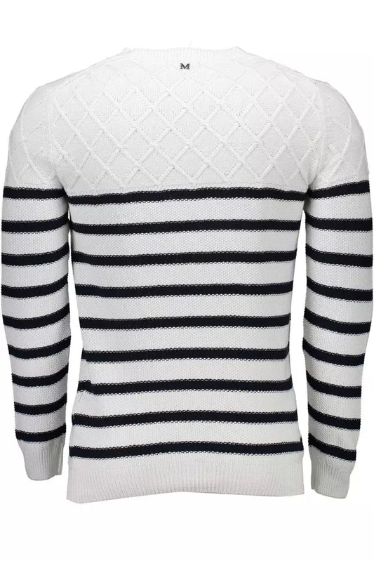 White Cotton Men Sweater
