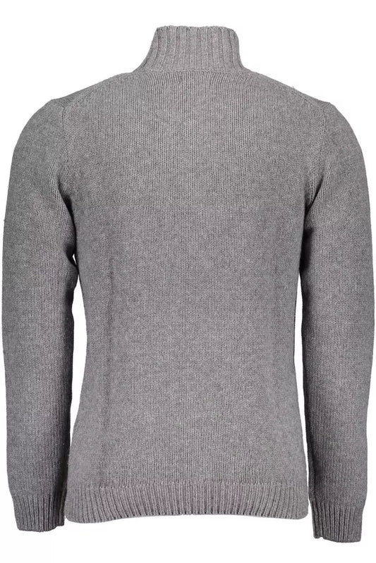 Gray Wool Men Sweater