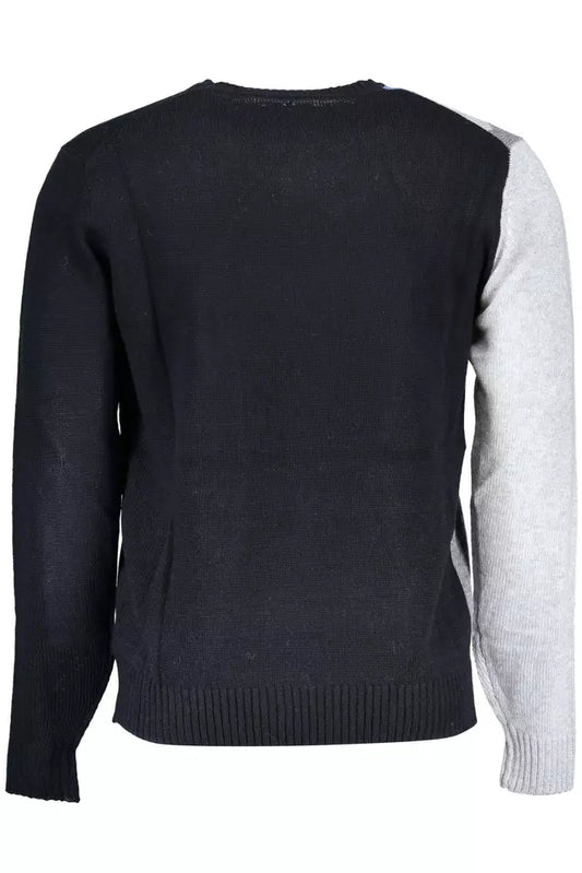 Blue Acrylic Men Sweater