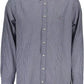 Blue Cotton Men Shirt