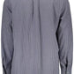 Blue Cotton Men Shirt