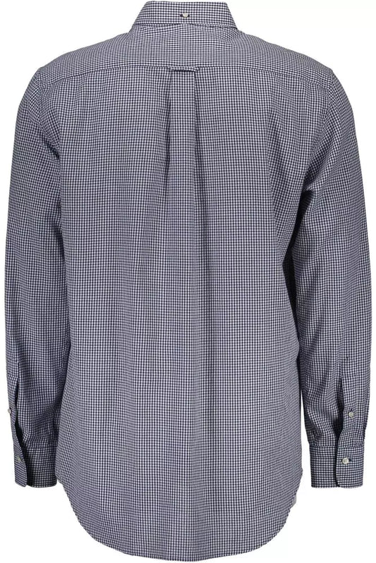 Blue Cotton Men Shirt