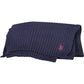 Blue Wool Men Scarf