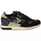 Black Leather Women Sneaker