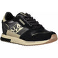 Black Leather Women Sneaker