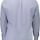 Blue Cotton Men Shirt