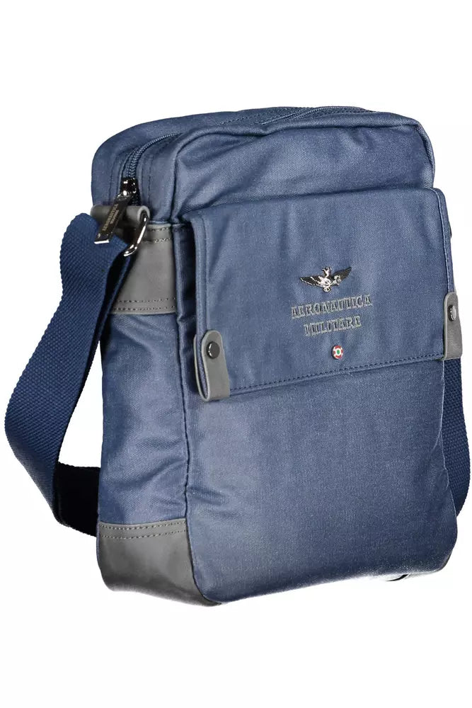 Blue Cotton Men Shoulder Bag