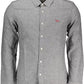 Gray Cotton Men Shirt