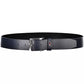 Blue Leather Men Belt