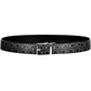 Black Polyethylene Men Belt
