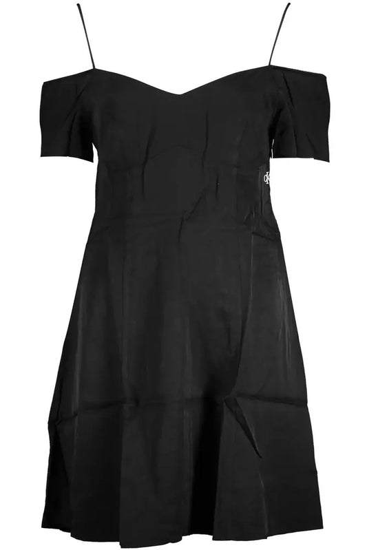 Black Viscose Women Dress