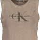 Brown Cotton Women Top