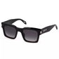 Black Plastic Women Sunglass