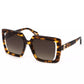 Brown Plastic Women Sunglass
