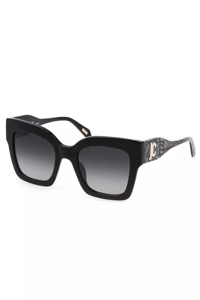 Black Plastic Women Sunglasses