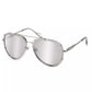 Silver Metal Women Sunglasses