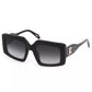 Black Plastic Women Sunglass