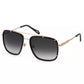 Black Metal Women Sunglasses