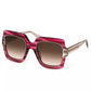 Red Plastic Women Sunglass