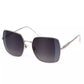 Silver Metal Women Sunglass