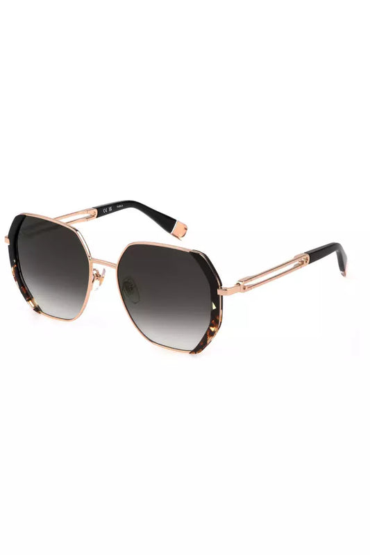 Gold Metal Women Sunglass