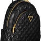 Black Polyethylene Women Backpack
