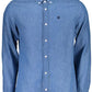 Blue Cotton Men Shirt